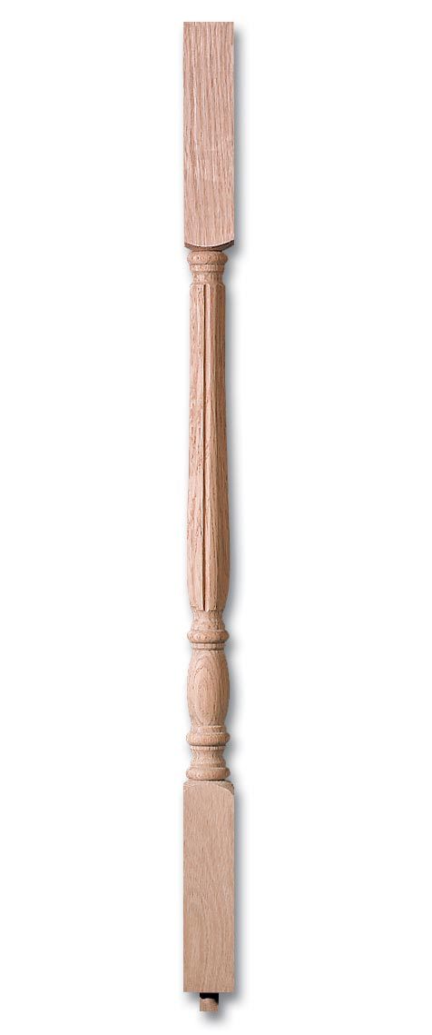 Stair Parts, Balusters, 4001-F Savannah Square Top Fluted Baluster