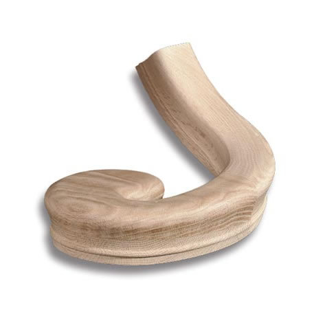 Stair Parts, Fittings For #6010 Traditional, #7030u Universal Left Hand Volute (3-4 week lead time) CALL FOR PRICING
