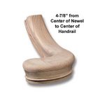 Stair Parts - Fittings For #6010 Traditional - #7040 Left Hand Turnout, 4-7/8" center to center