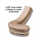 Stair Parts - Fittings For #6210 Traditional - #7245 Right Hand Turnout, 4-7/8" center to center
