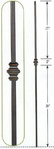 Stair Parts - Wave and Curl Forged Balusters - CS16.1.34 Single Knuckle Forged Balusters