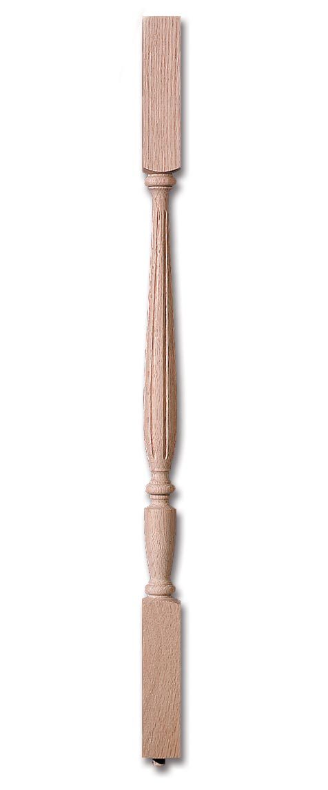 Stair Parts, Balusters, 4405-F Carolina Square Top Fluted Baluster