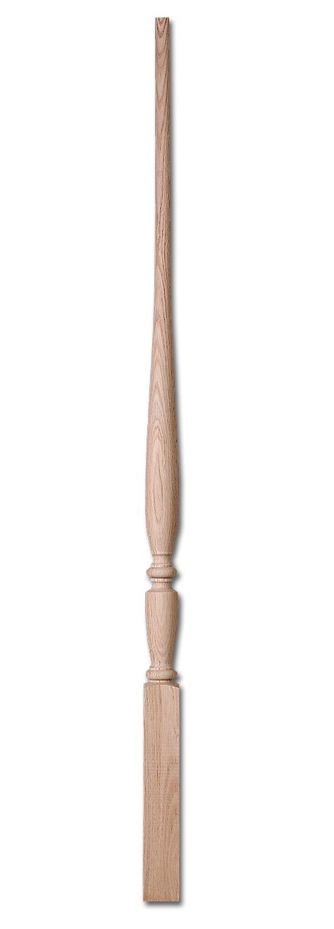 Stair Parts, Balusters, P4415LB Carolina Pin Top Fluted Baluster