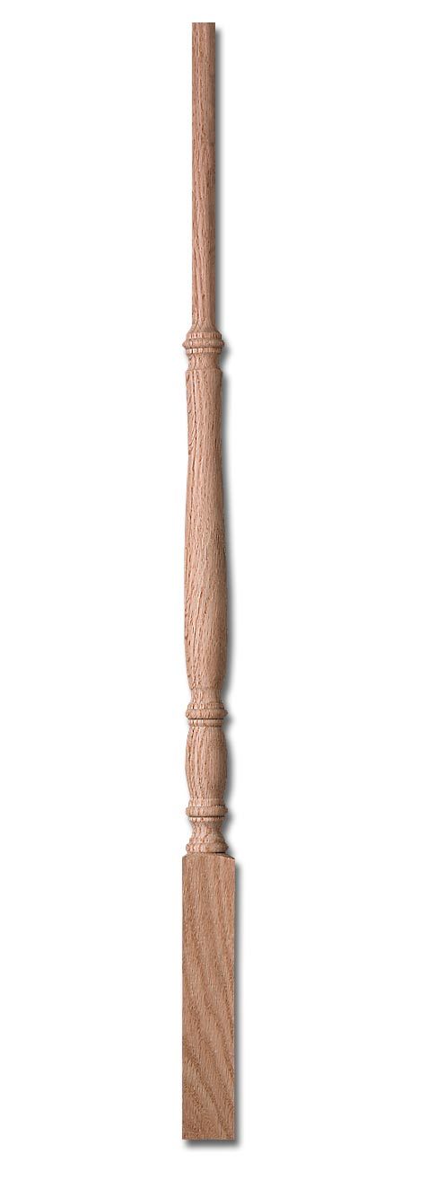 Stair Parts, Balusters, F4011LB Savannah Long Bottom Block Fluted Baluster