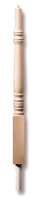 Stair Parts, Hampton Newels, 4661-P Hampton Volute Newel, 40" Pin to Pin