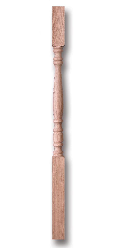 Stair Parts, Balusters, 5005-P Hampton Square Top Baluster without Pin