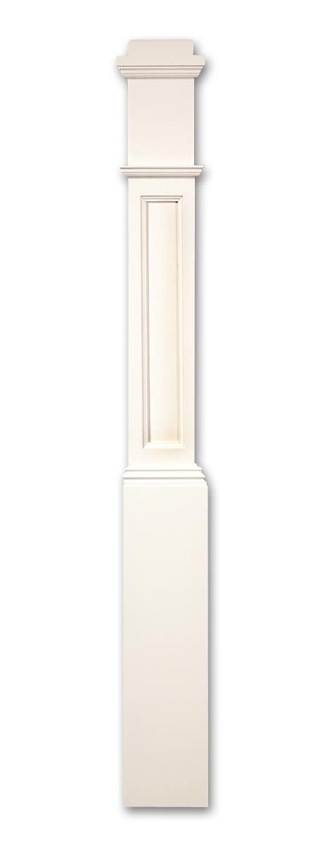 Stair Parts, Victorian Newels, 4091-FP Flat Panel Victorian Newel