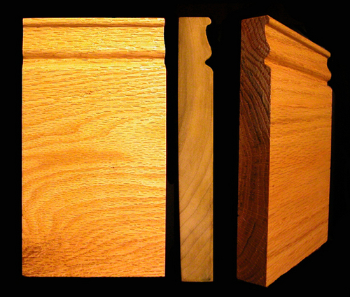 Stair Parts, Plain, 1-1/16" x 4-1/2" x 8" Plain Plinth Block