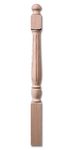 Stair Parts - Carolina Newels - 4442-F Carolina 5" Top Block Fluted Newel