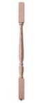 Stair Parts - Balusters - 4405-F Carolina Square Top Fluted Baluster