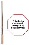 Stair Parts - Balusters - 4415-O Carolina Pin Top Octagon Baluster