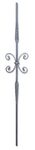 Stair Parts - Round Stamped Balusters - #CSB 16.1.19 Round Stamped Butterfly Baluster