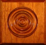 Stair Parts - Bullseye - 1-1/16" x 3-1/2" x 3-1/2" Bullseye Beveled Rosette
