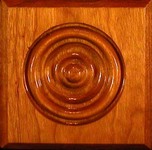 Stair Parts - Bullseye - 1-1/16" x 3-1/2" x 3-1/2" Bullseye Beveled Rosette