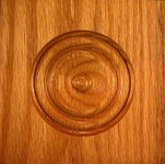 Stair Parts - Bullseye - 27/32" x 5-1/2" x 5-1/2" Bullseye Rosette