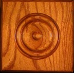 Stair Parts - Bullseye - 1-1/16" x 5-1/2" x 5-1/2" Bullseye Beveled Rosette